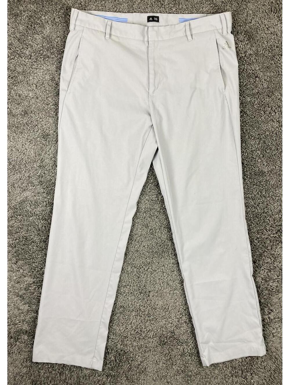 Adidas Ultimate365 Golf Pants Mens Gray Climalite Performance Stretch Grey 36x32